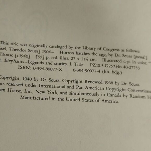 Dr. Seuss Horton Book Set - Picture 3 of 12